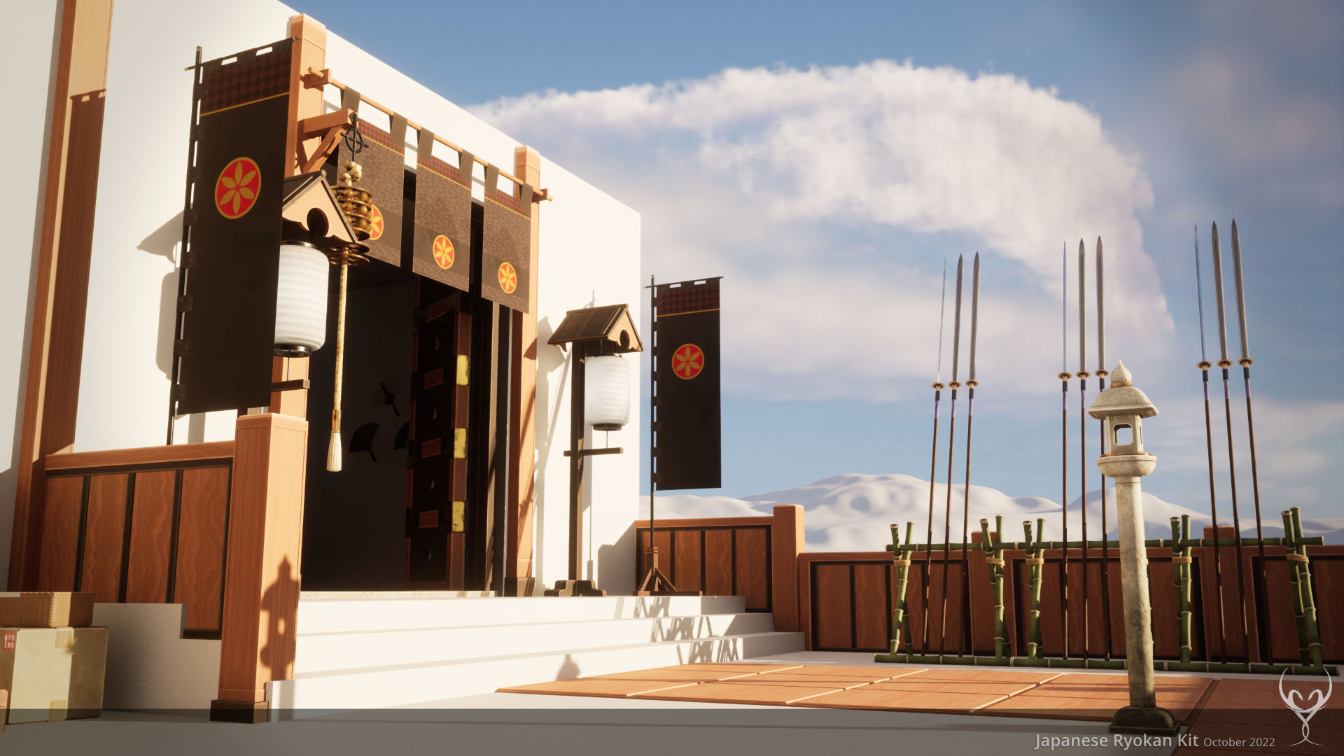 Japanese Ryokan Kit  3D Model Collection_8