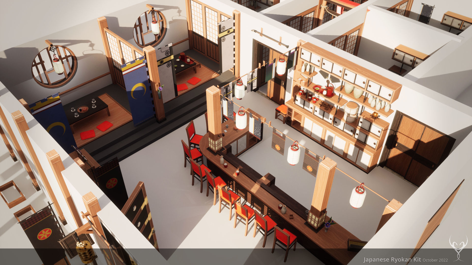 Japanese Ryokan Kit  3D Model Collection_13