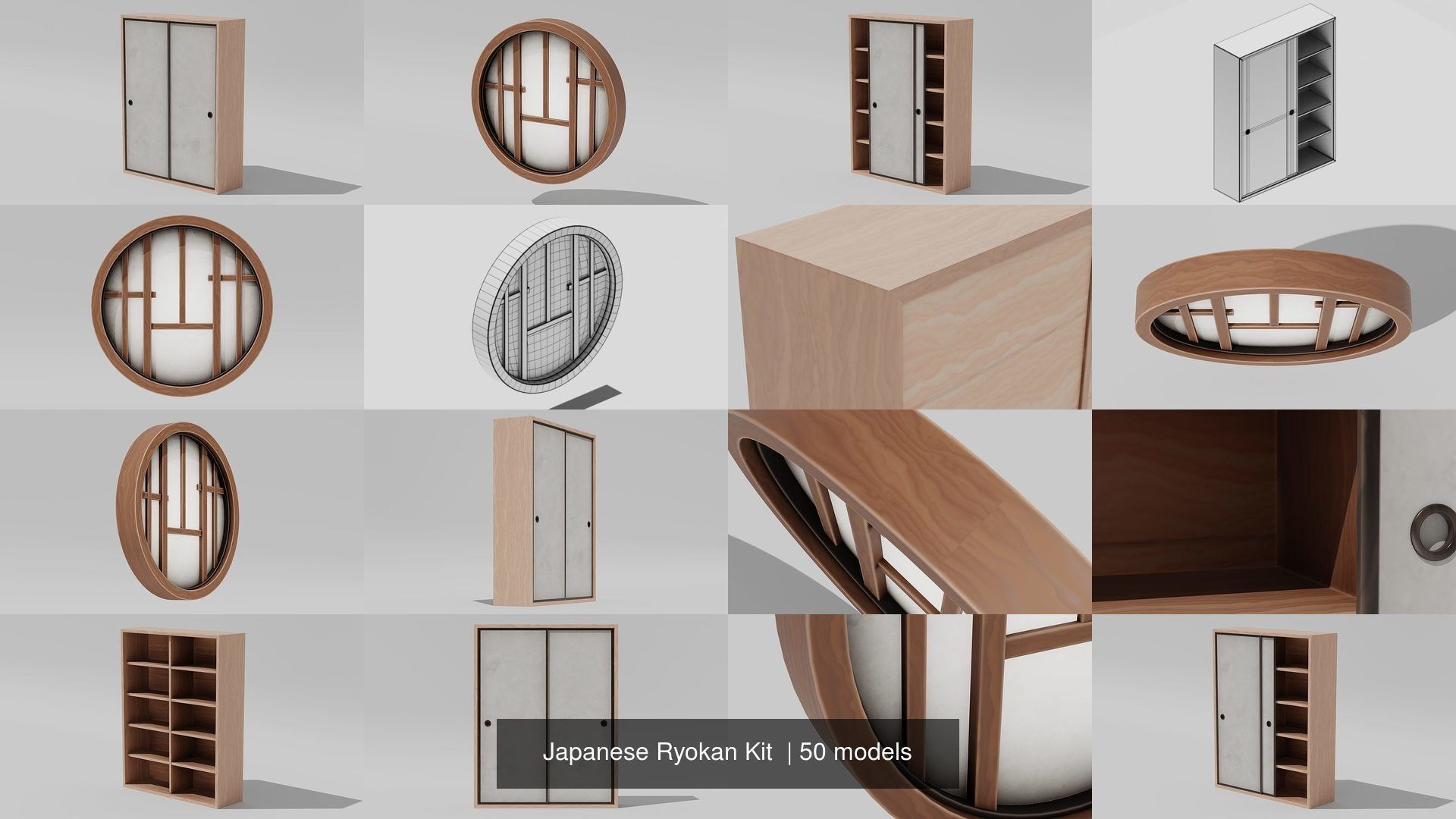 Japanese Ryokan Kit  3D Model Collection_11