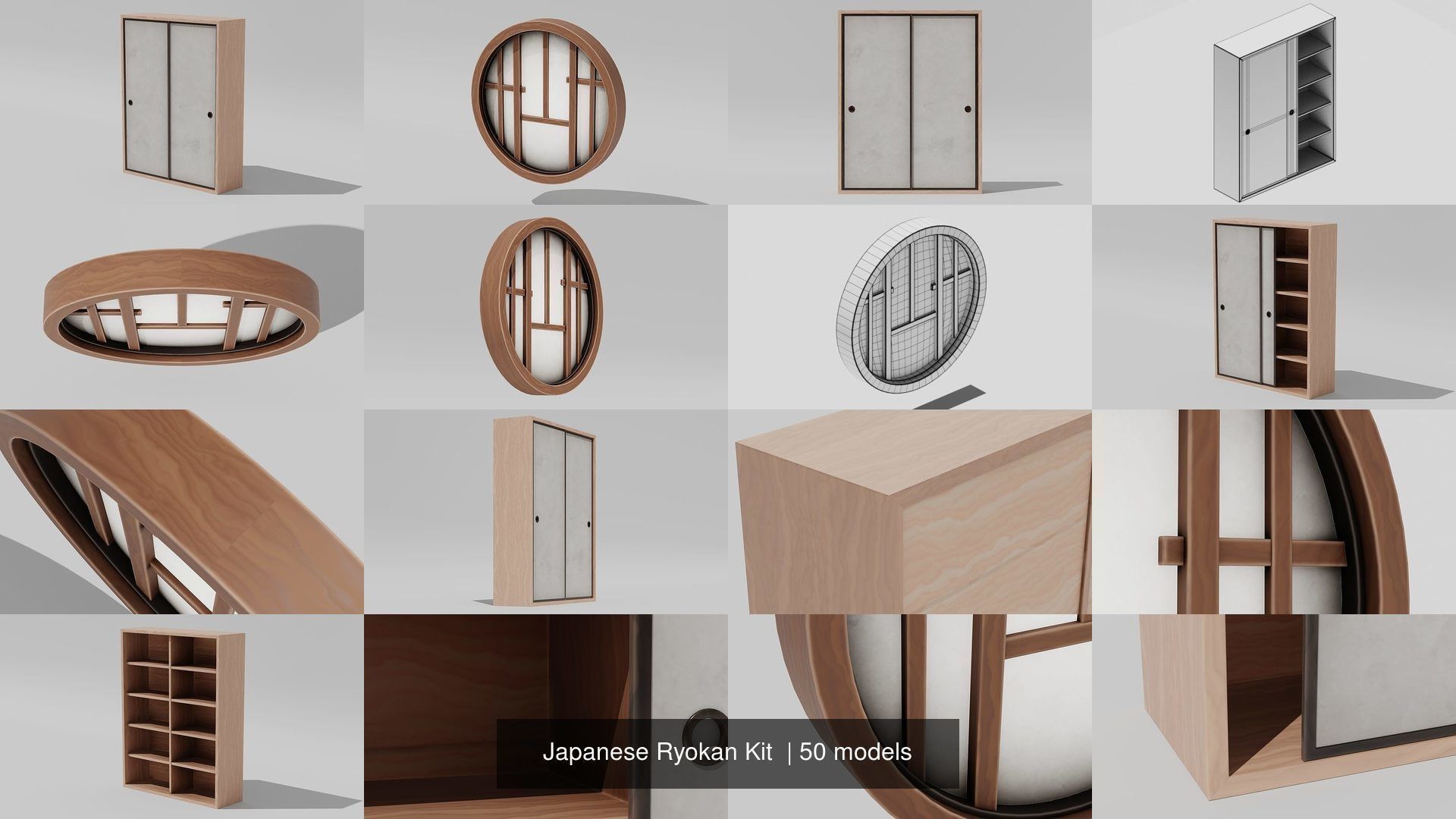 Japanese Ryokan Kit  3D Model Collection_24