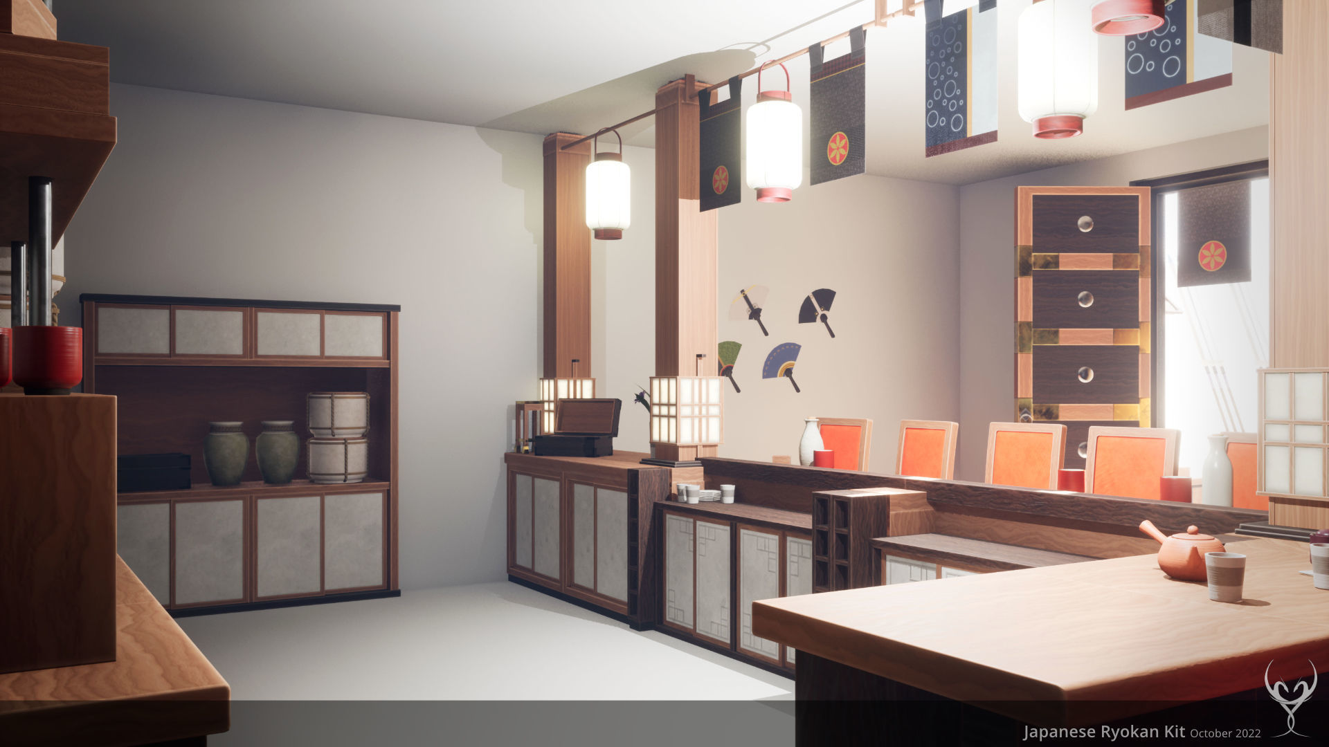 Japanese Ryokan Kit  3D Model Collection_12