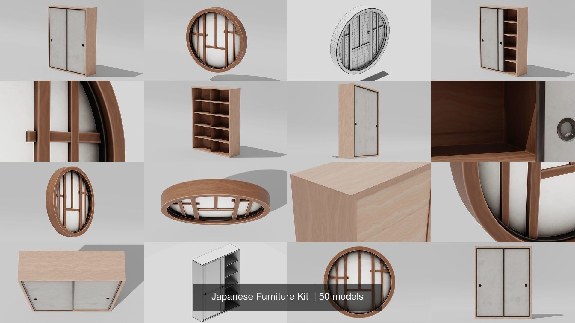 Japanese Ryokan Kit  3D Model Collection_26