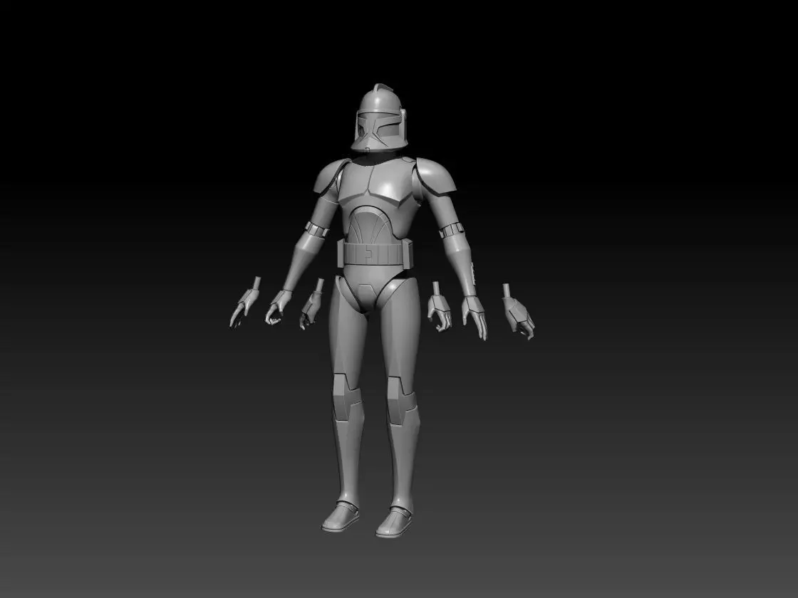 Animated Phase 1 CT 6 inch figure and Armor 3D files 3D print model_0
