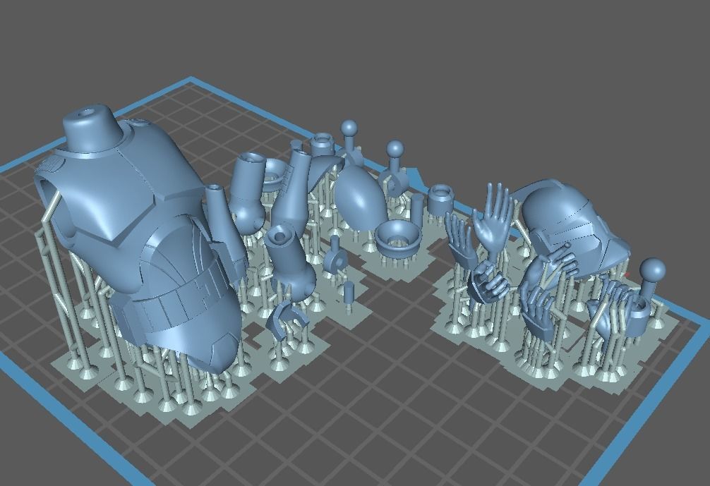 Animated Phase 1 CT 6 inch figure and Armor 3D files 3D print model_4
