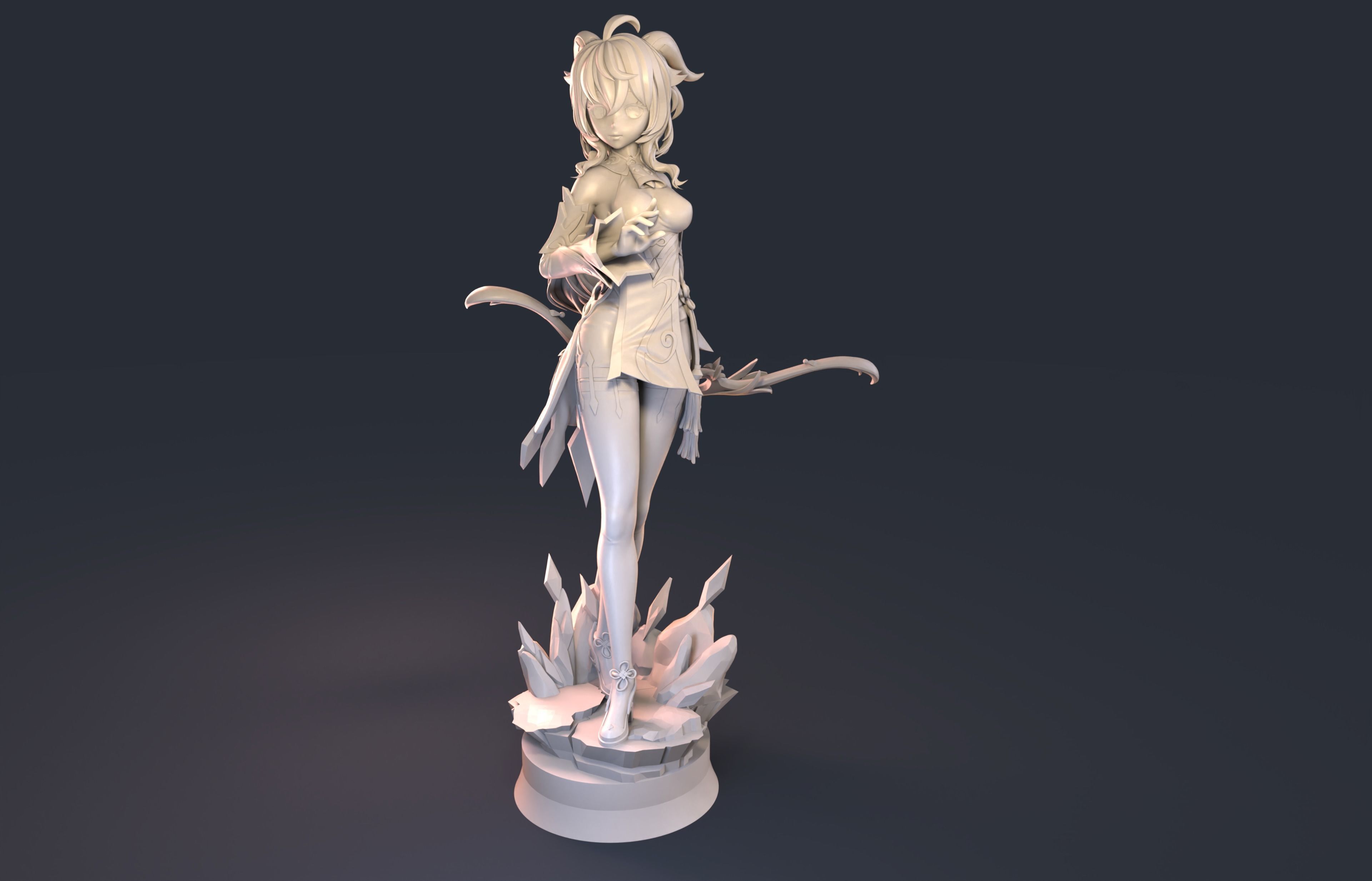 Ganyu Genshin Impact HIDEF KEYED MODEL 3D print model_1