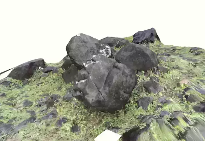 Rocks in Forest Set of 3 rocks