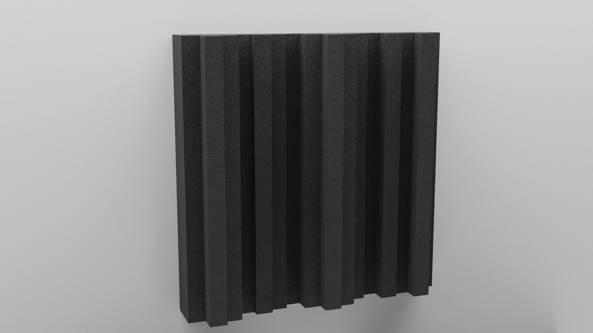 Acoustic Panels Set with 8K - 4K - 2K Textures Low-poly 3D model_5