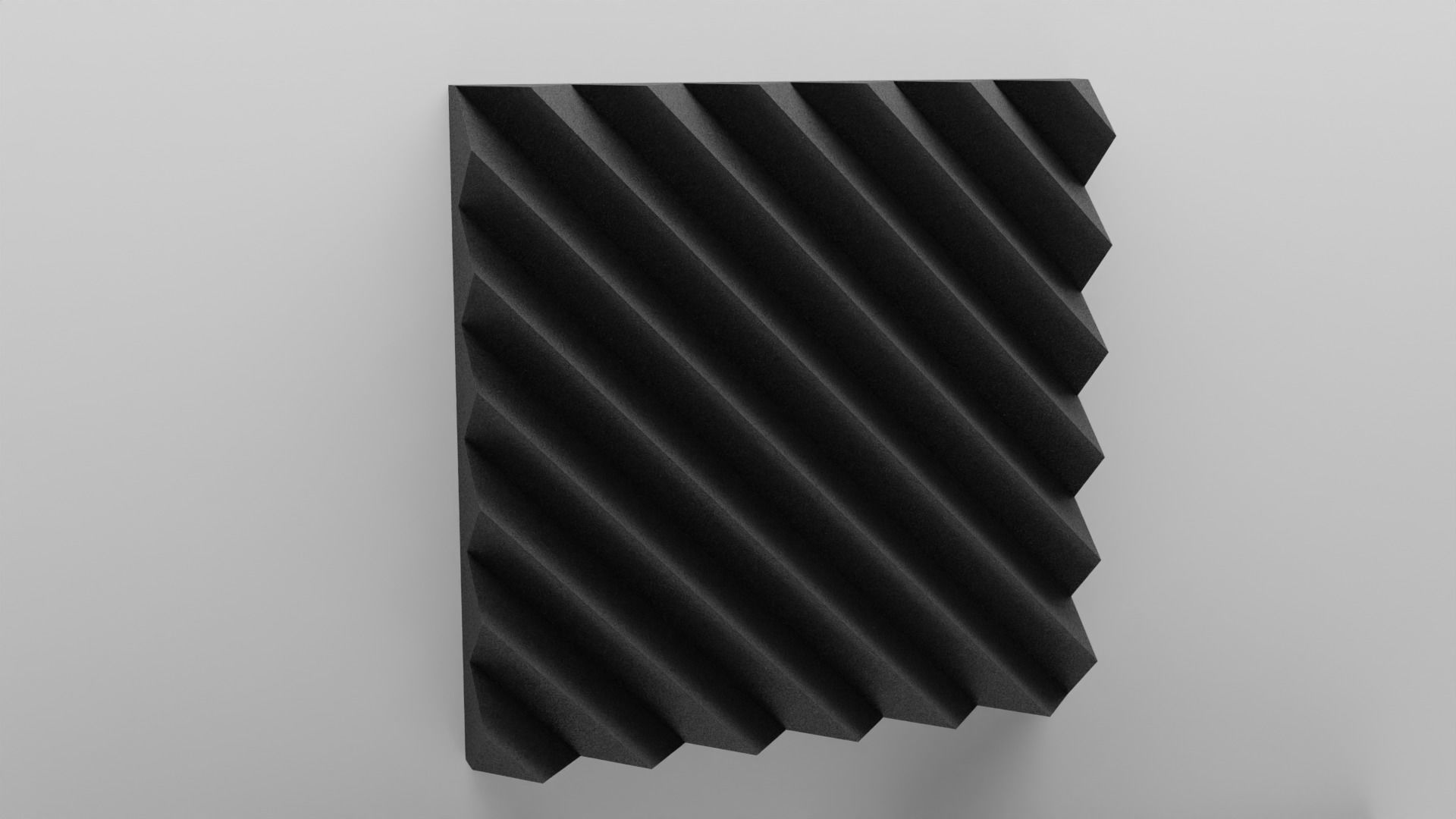 Acoustic Panels Set with 8K - 4K - 2K Textures Low-poly 3D model_7