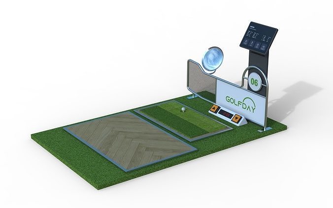 Indoor Golf Course Equipment 3D model Low-poly 3D model