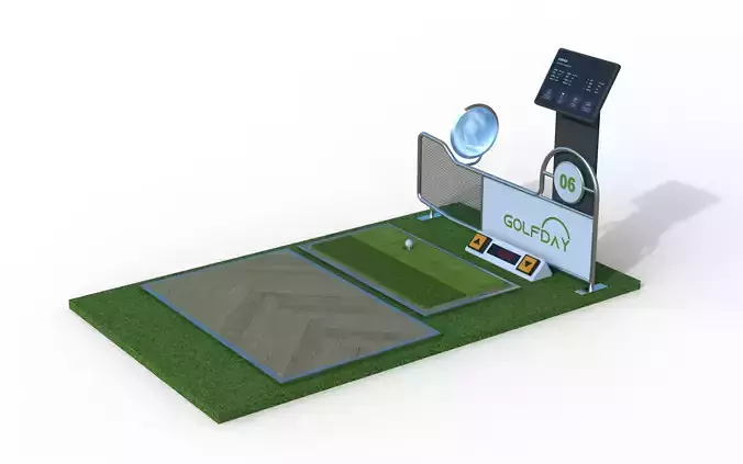 Indoor Golf Course Equipment 3D model