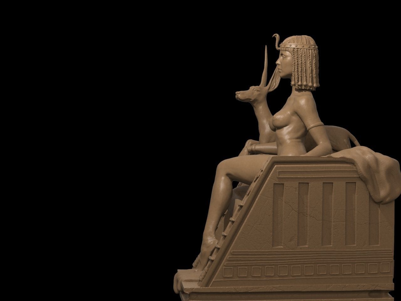 Cleopatra NSFW 3D Print 3D print model_17