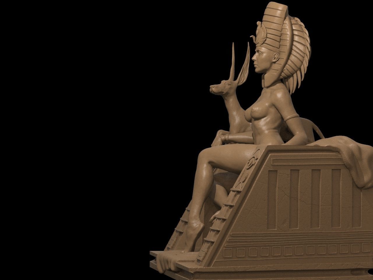 Cleopatra NSFW 3D Print 3D print model_8