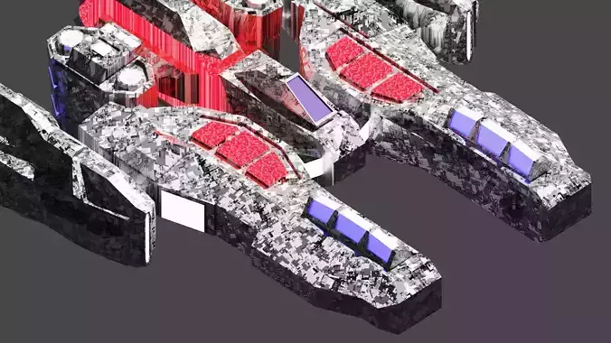 sci-fi spaceship model 