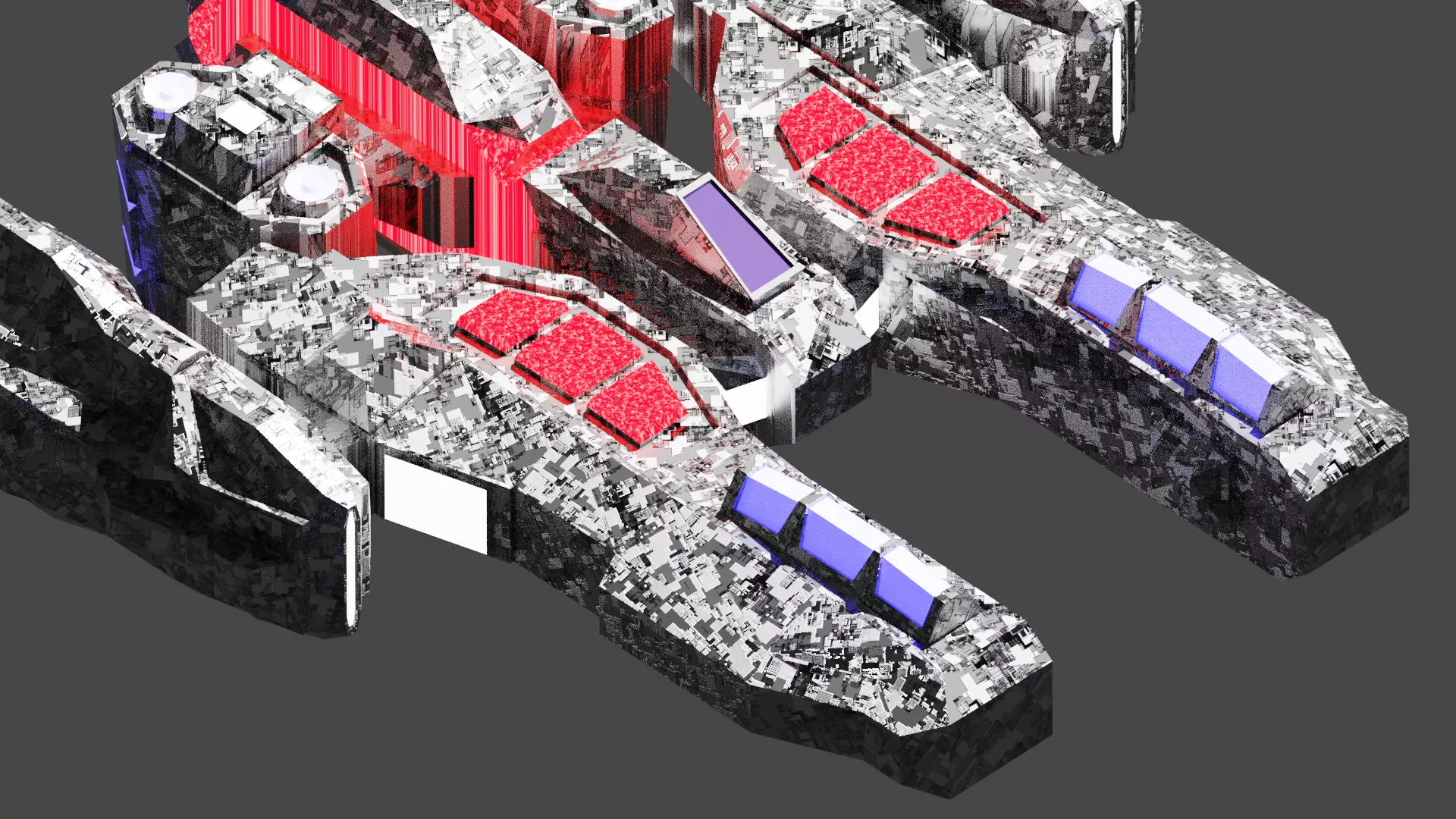 sci-fi spaceship model  3D model_0