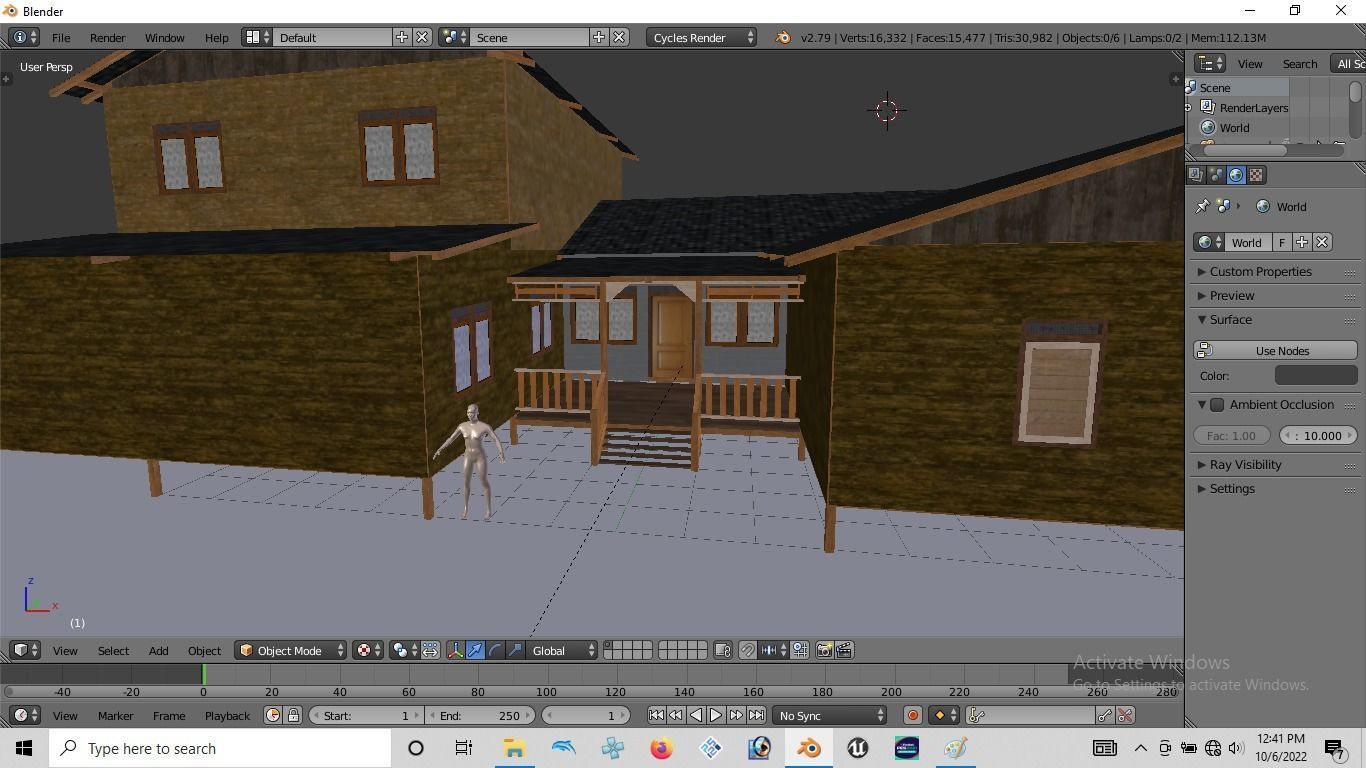 Rumah kayu panggungtingkat 007-008 3D model_3