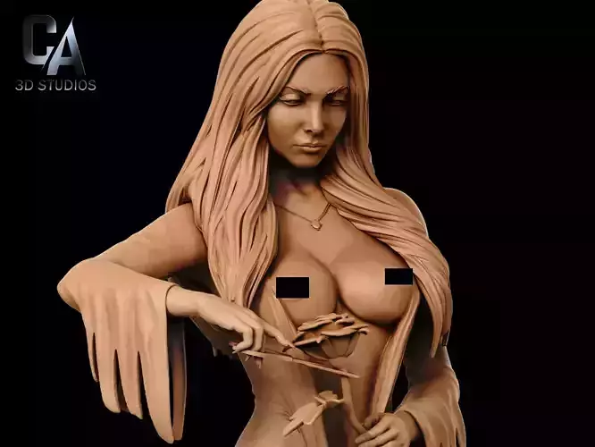 Morticia Addams NSFW 3D Print 3D print model