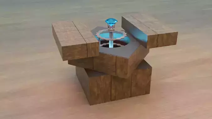 Mystery box 3d model - BLENDER 3d Low-poly 3D model