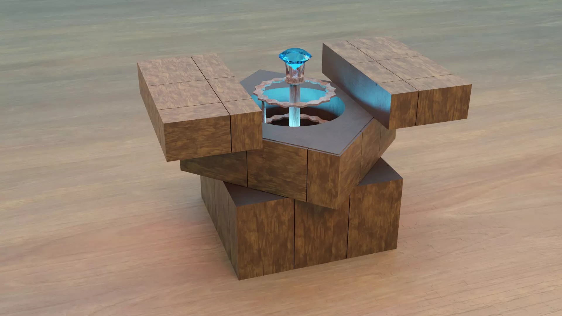 Mystery box 3d model - BLENDER 3d Low-poly 3D model_0