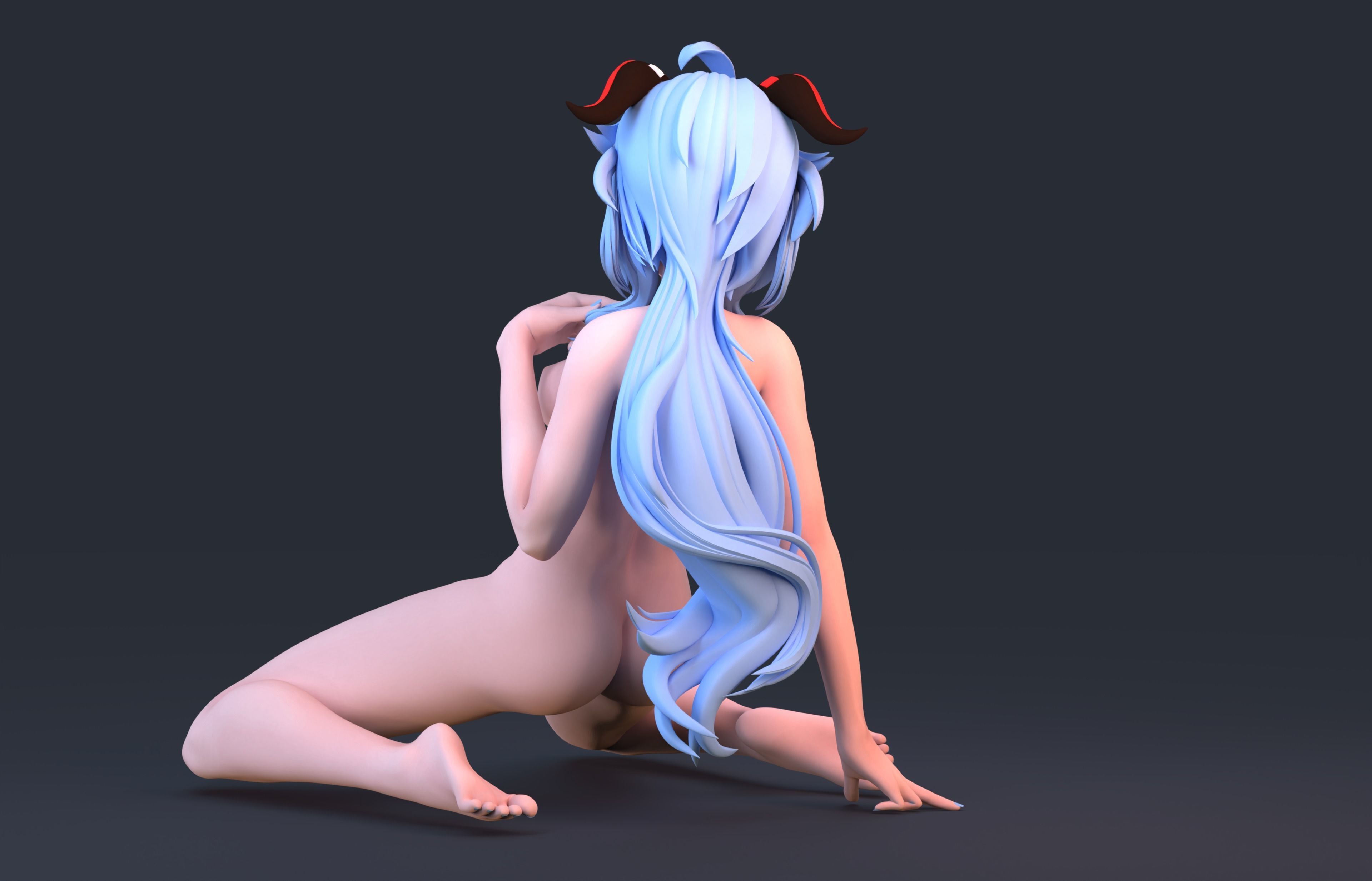 Ganyu NSFW Genshin Impact HIDEF KEYED MODEL 3D print model 3D print model_5