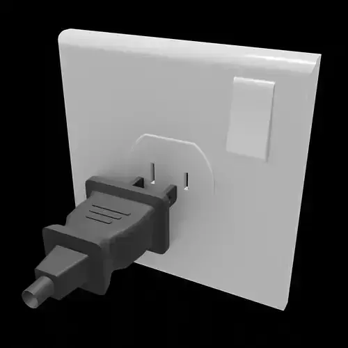 Type A Plug and Socket 3D print model