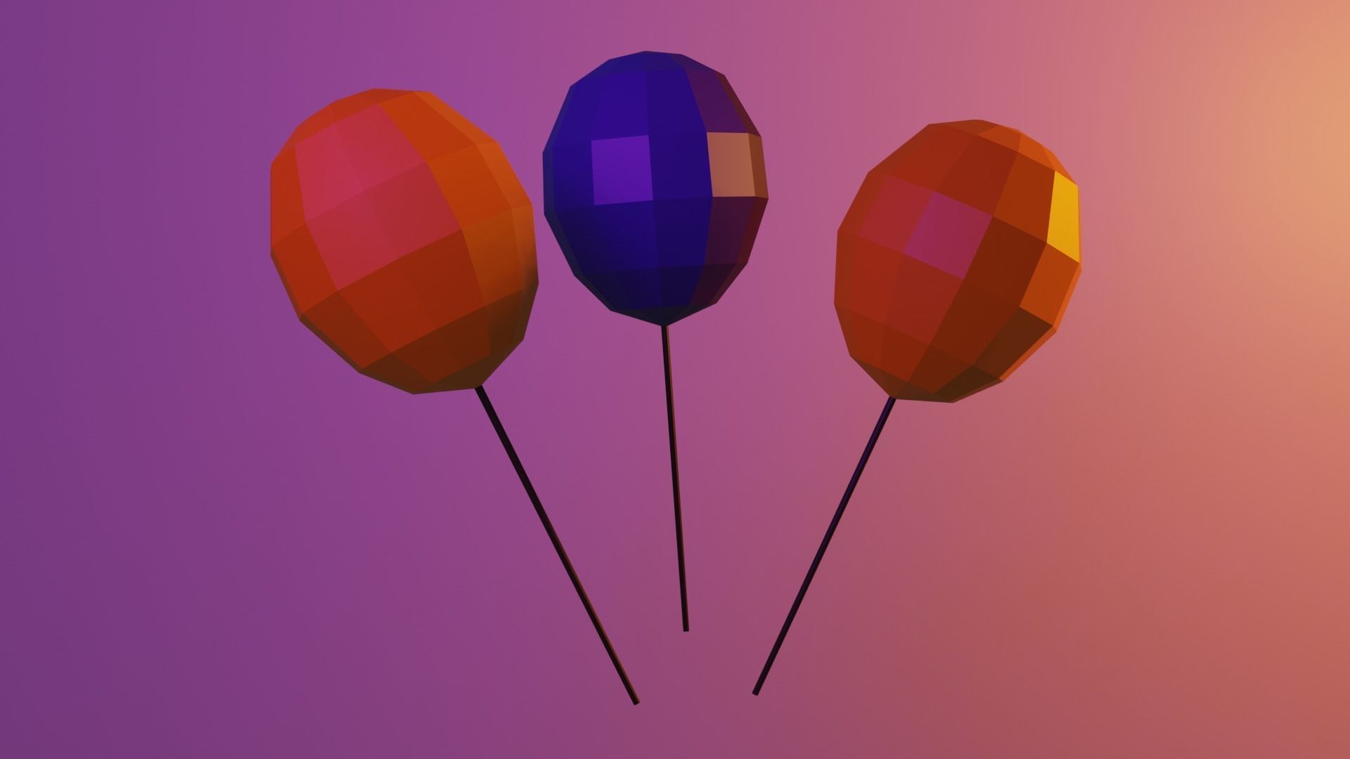 Halloween Game Objects Free low-poly 3D model_2