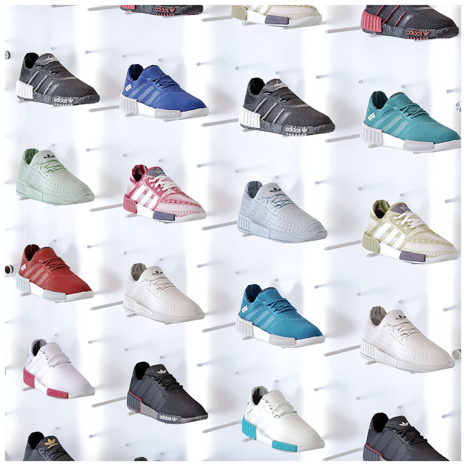 Sports shoe store 2 3D model_3