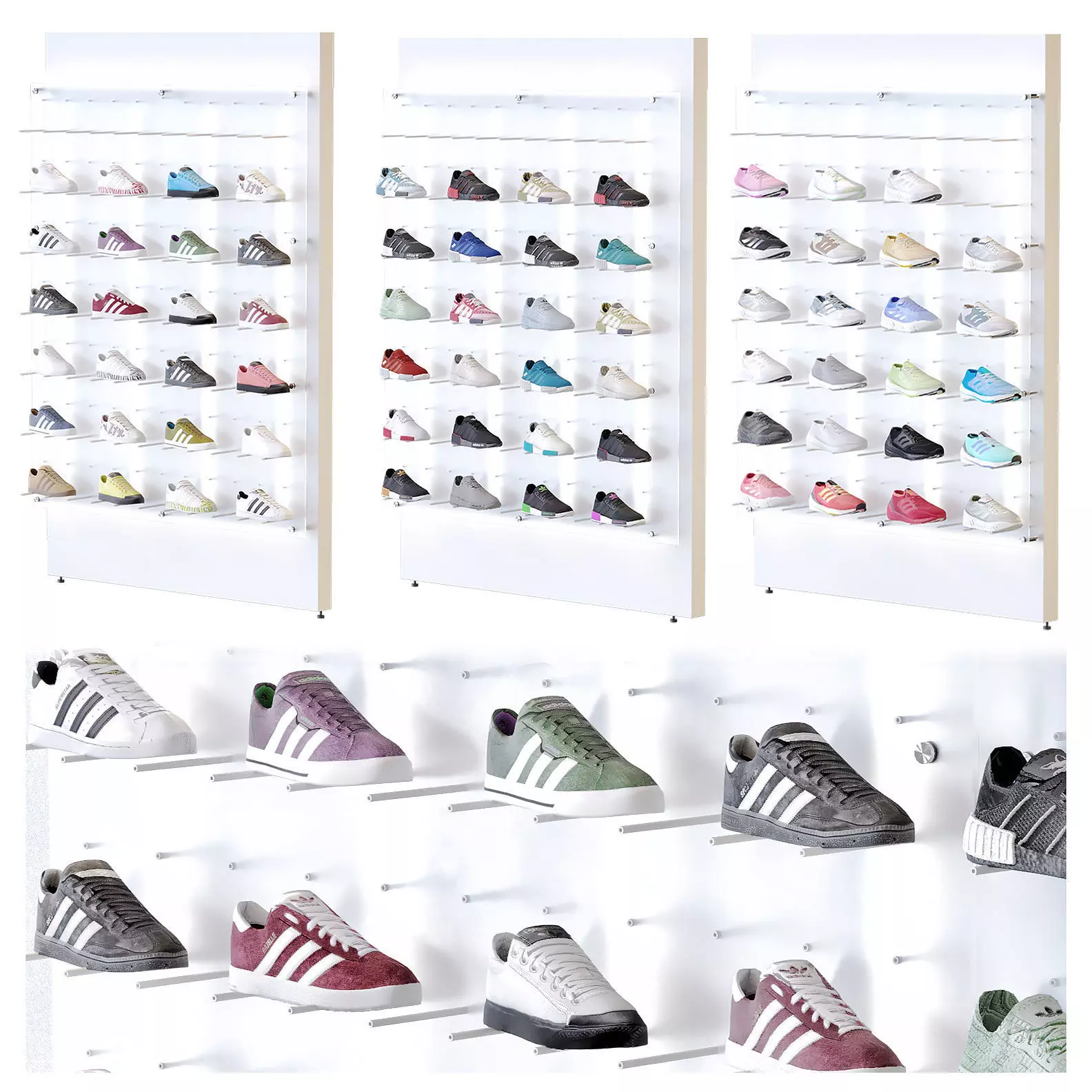 Sports shoe store 2 3D model_0