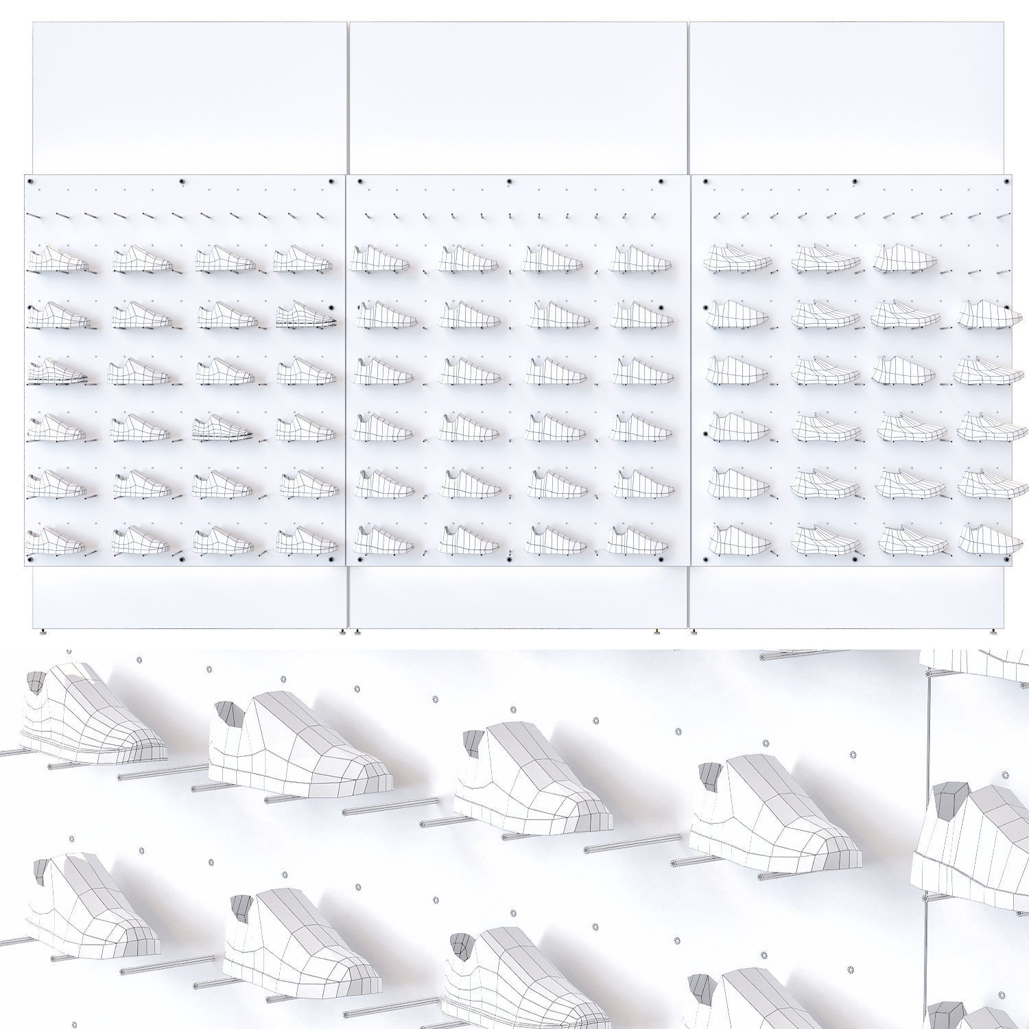 Sports shoe store 2 3D model_5