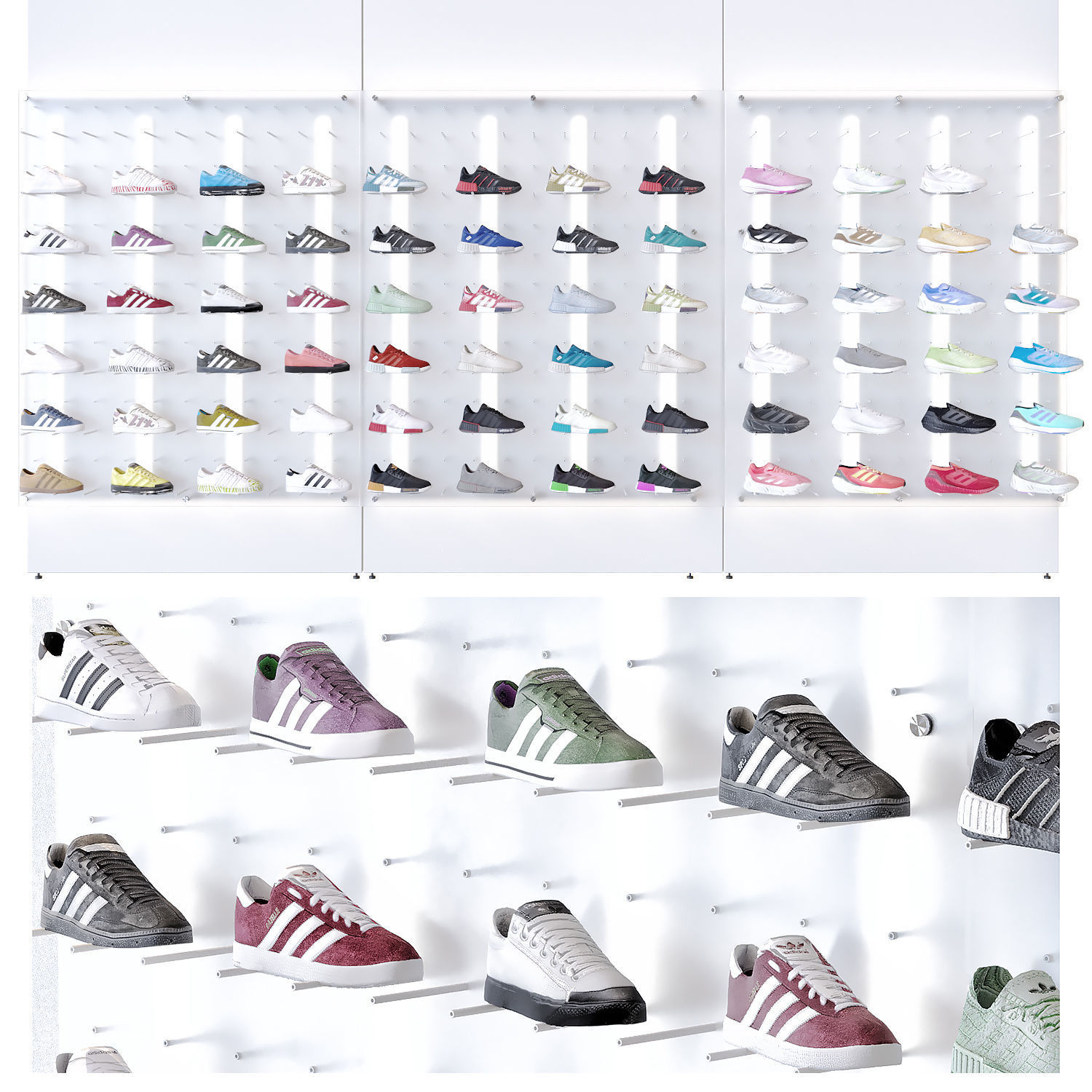 Sports shoe store 2 3D model_1