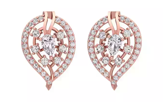 Women Earrings 3dm STL OBJ FBX Renders Details