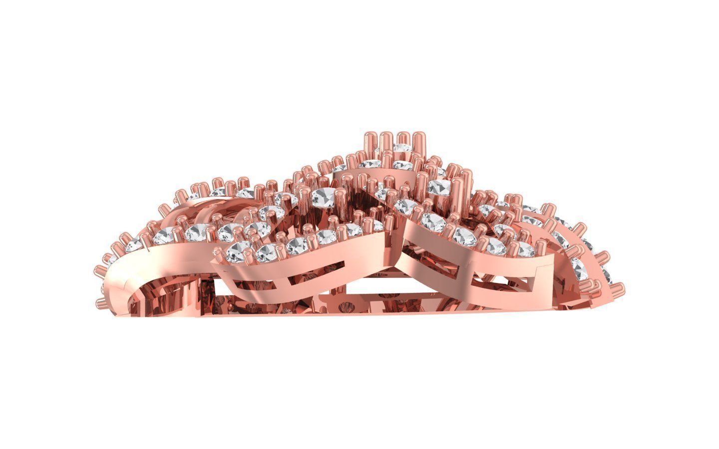 Women Earrings 3dm STL OBJ FBX Renders Details 3D print model_1