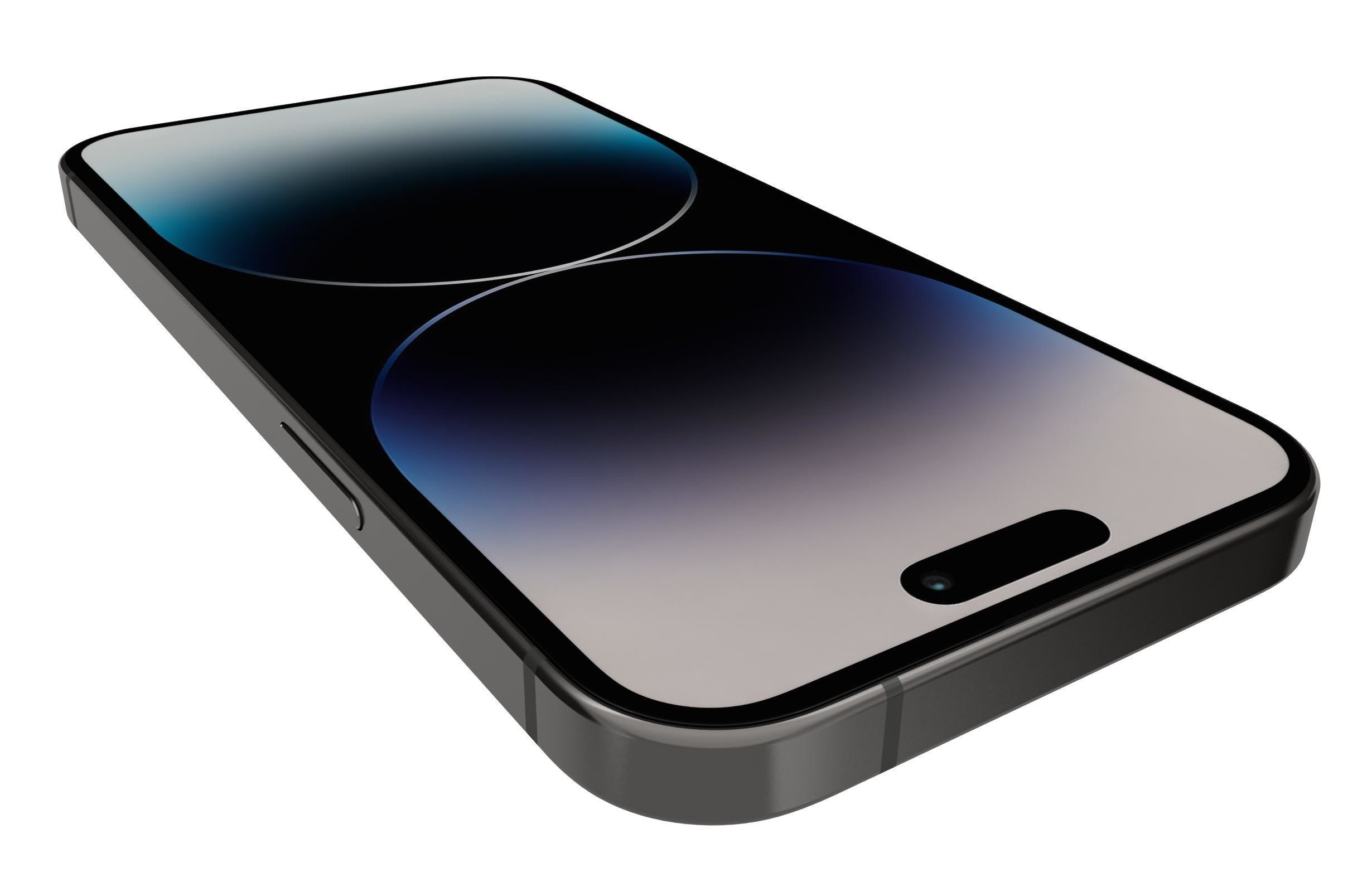 Apple iPhone 14 Pro Black 3D model_13