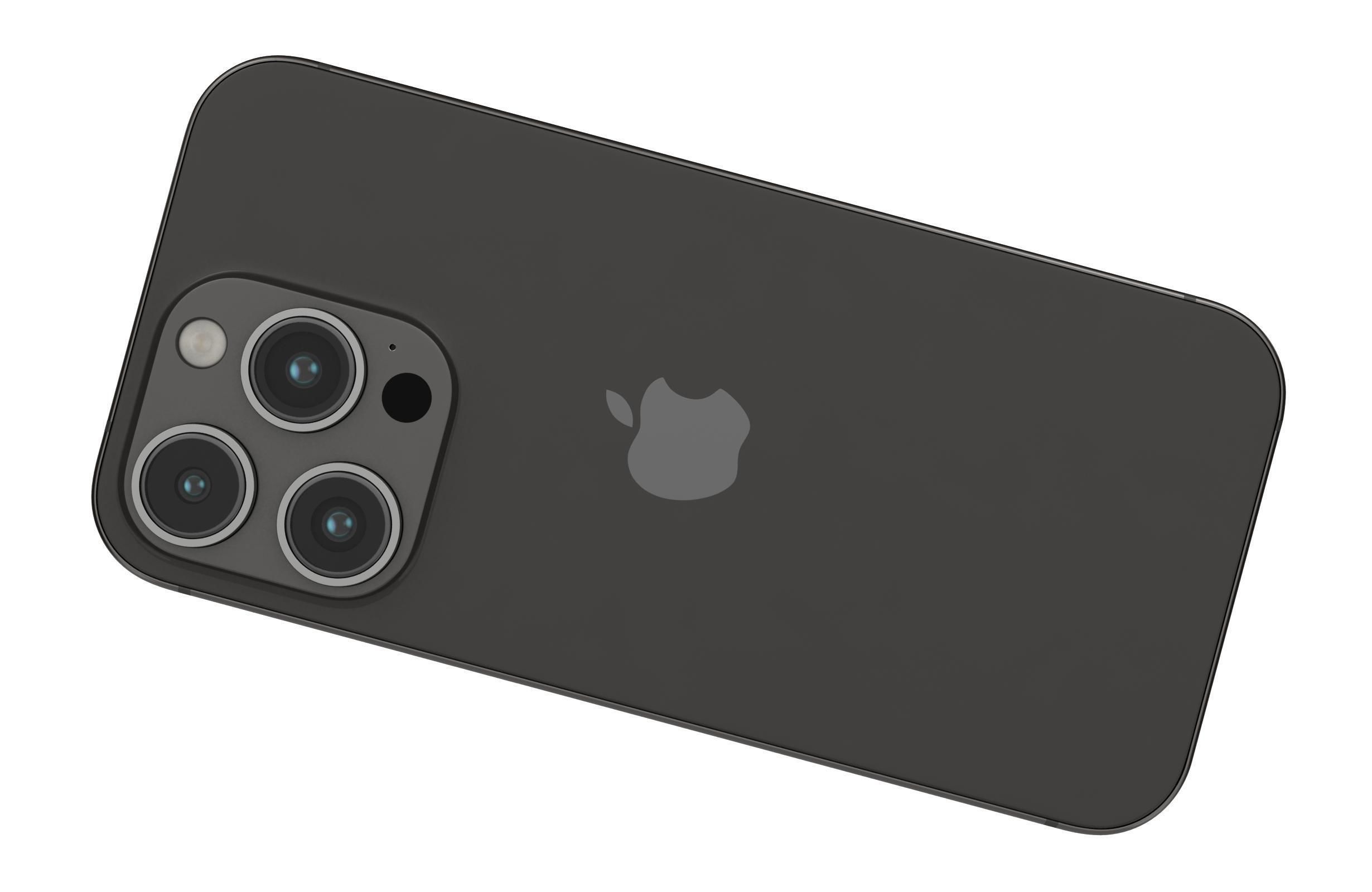 Apple iPhone 14 Pro Black 3D model_11