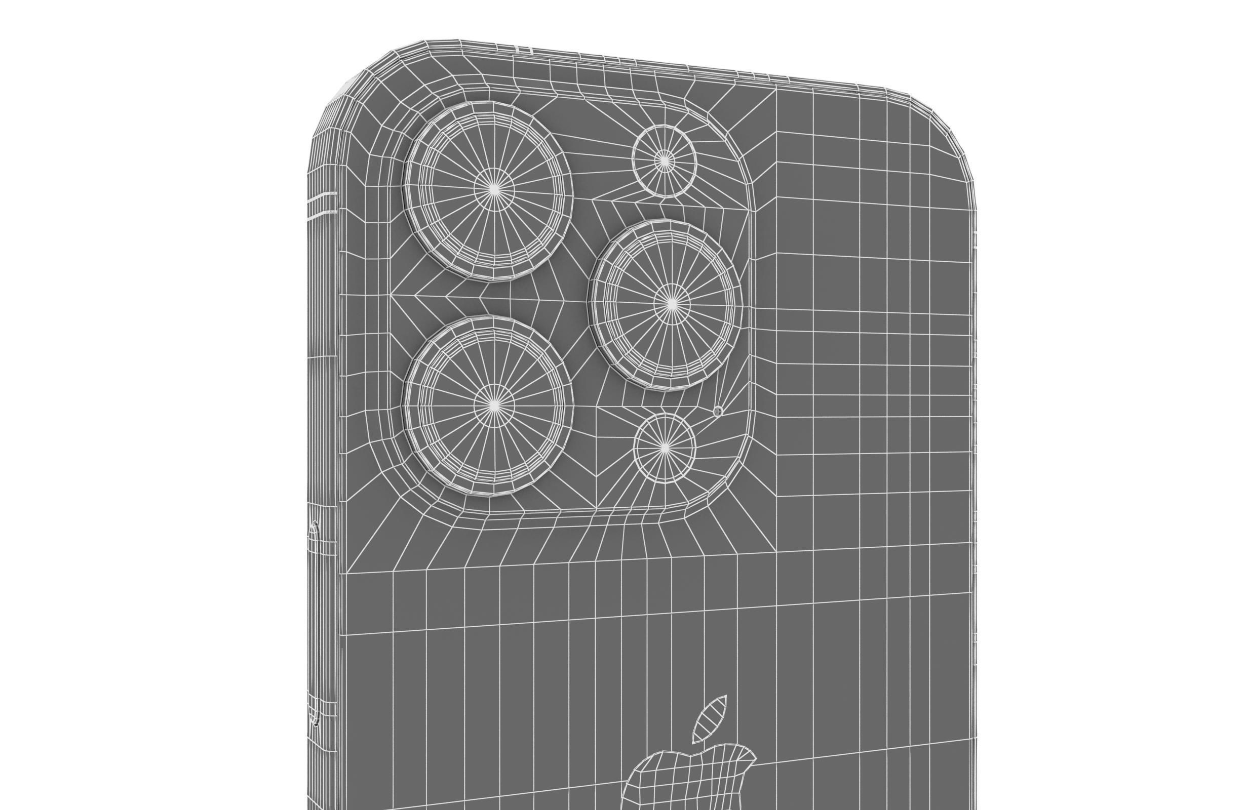 Apple iPhone 14 Pro Black 3D model_20