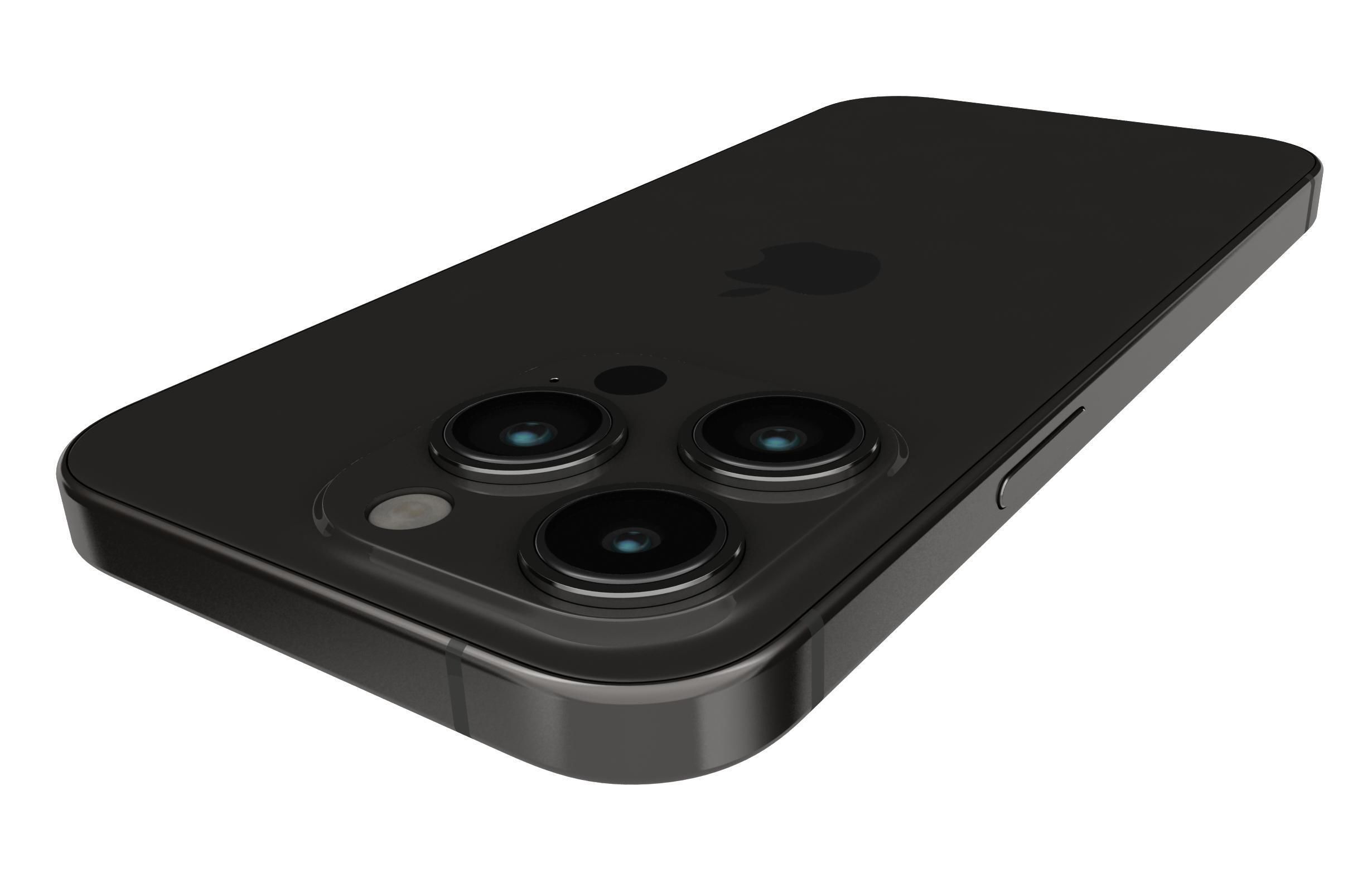 Apple iPhone 14 Pro Black 3D model_15