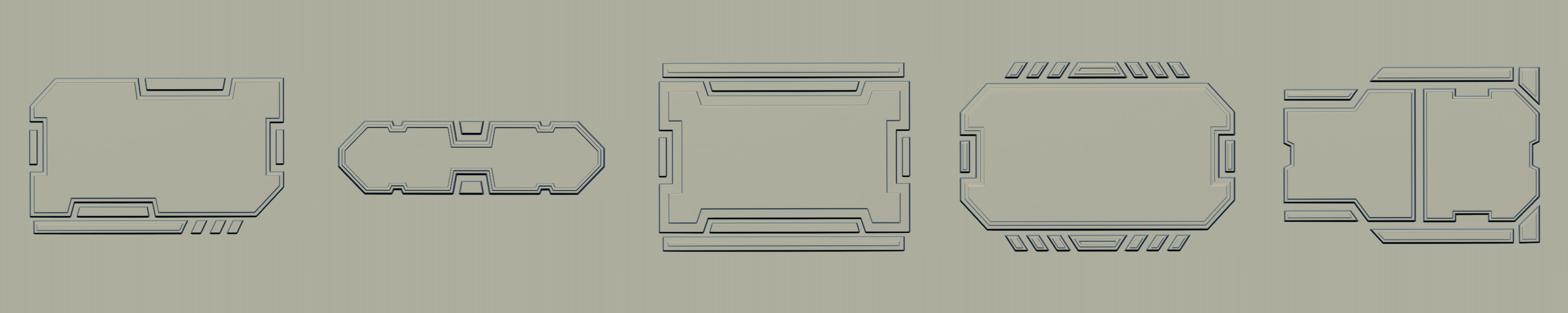 80 SCI-FI VDM and IMM Brushes Pack 3D model_9