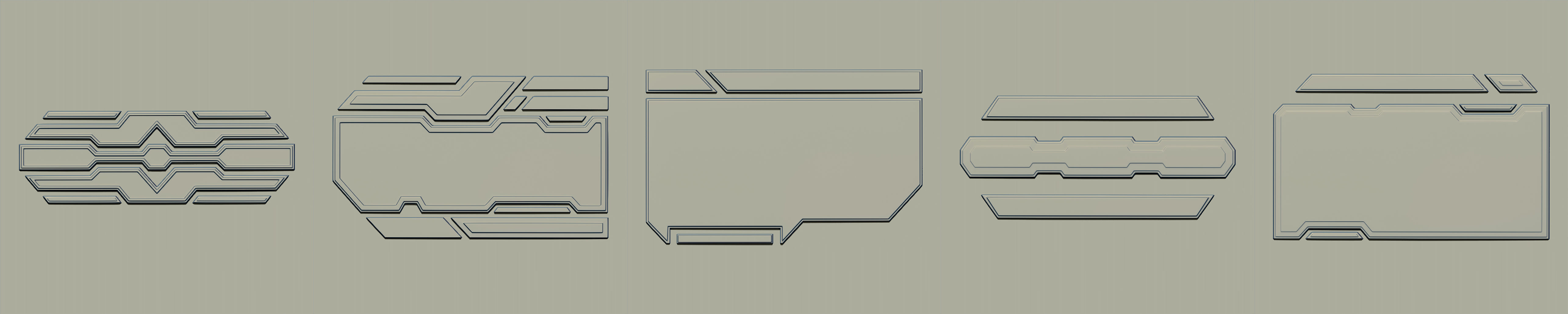 80 SCI-FI VDM and IMM Brushes Pack 3D model_1