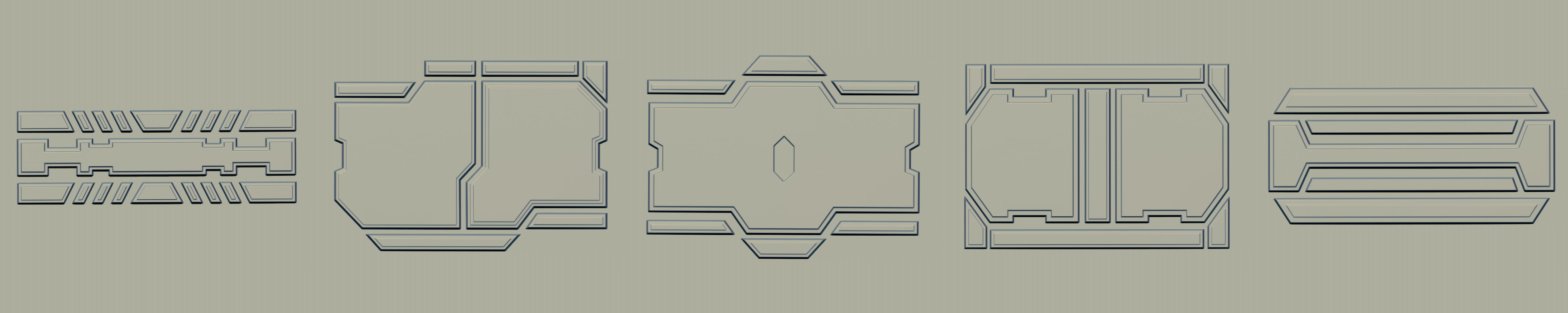 80 SCI-FI VDM and IMM Brushes Pack 3D model_12