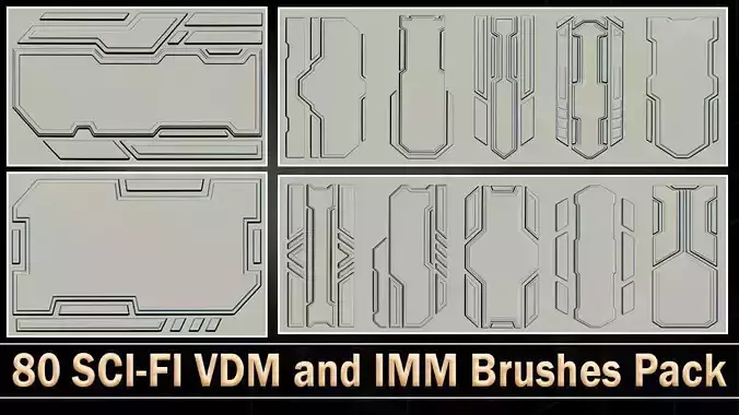 80 SCI-FI VDM and IMM Brushes Pack
