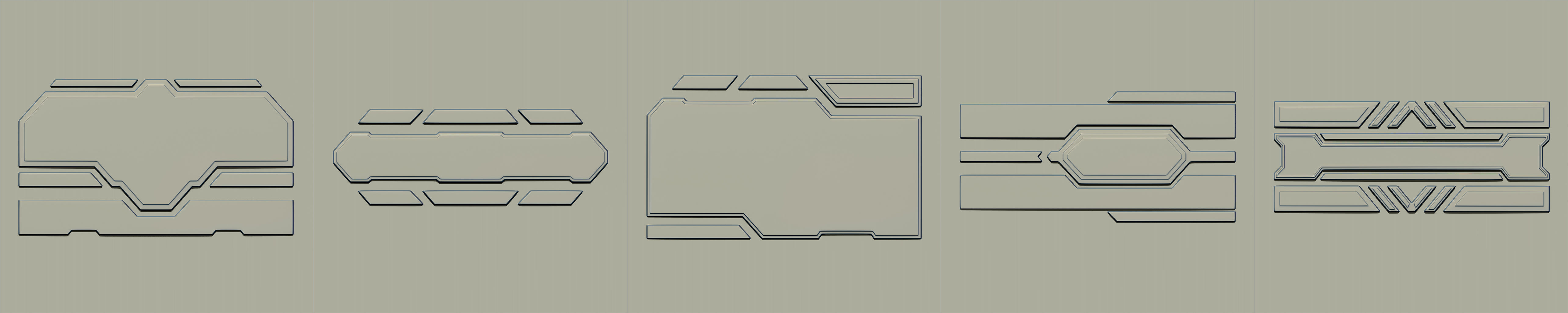 80 SCI-FI VDM and IMM Brushes Pack 3D model_4