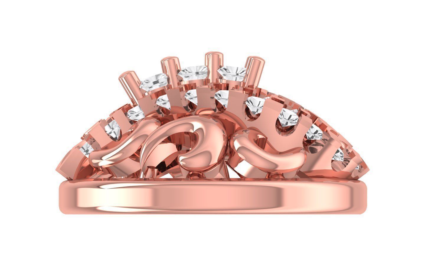 Women Stud Earrings 3dm STL OBJ FBX Renders Details 3D print model_2