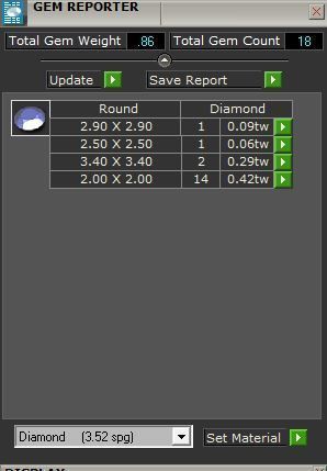 Fashion ring with Diamond stones 2673 3D print model 3D print model_8