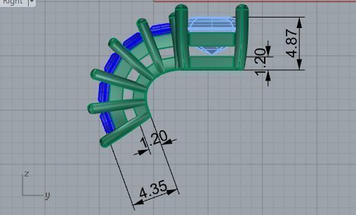 Marquise stone Earring 2680 3D print model 3D print model_6