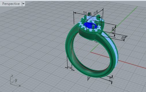 Shedding tear ring 2681 3D print model 3D print model_7