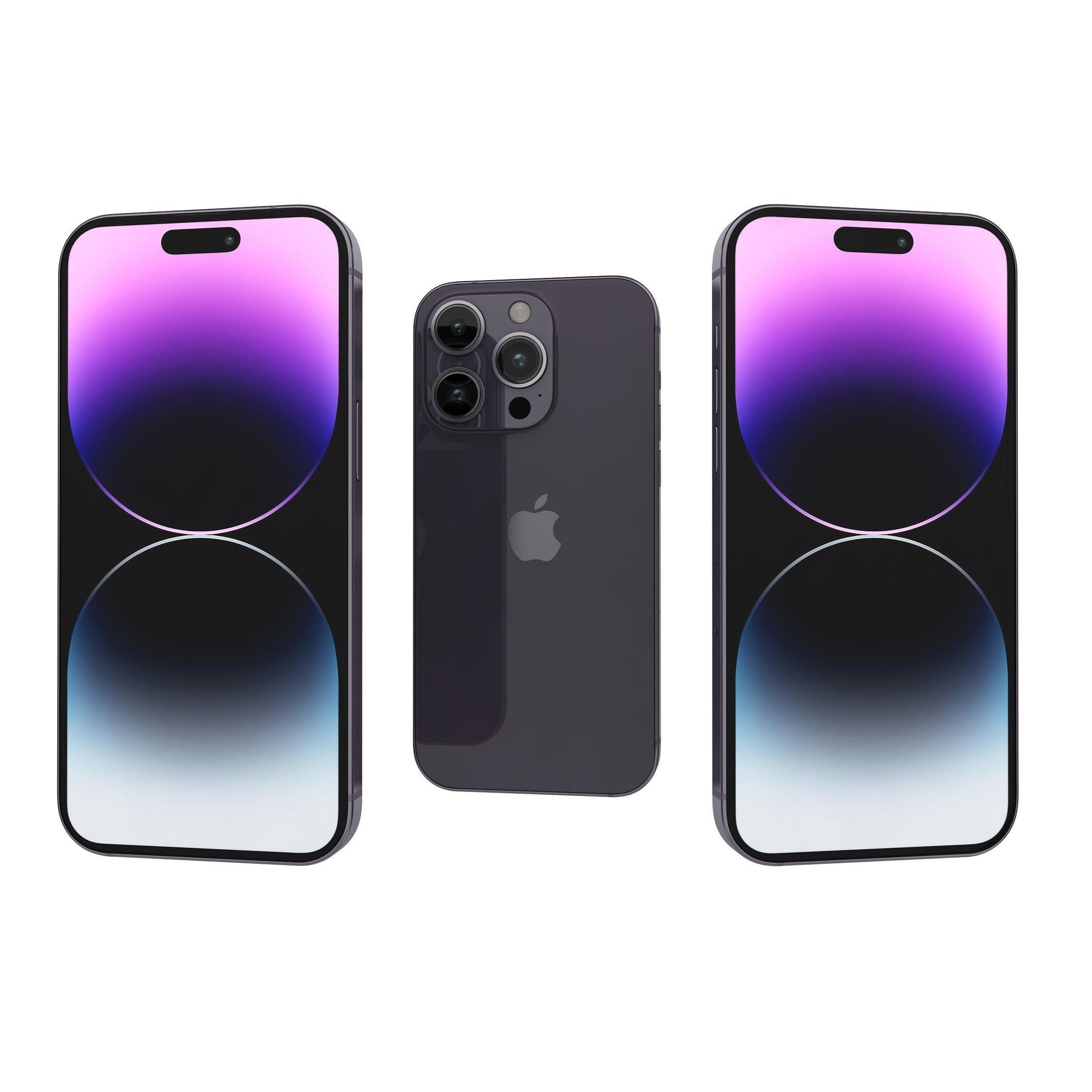 Apple iPhone 14 Pro Max All Colors Low-poly 3D model_29