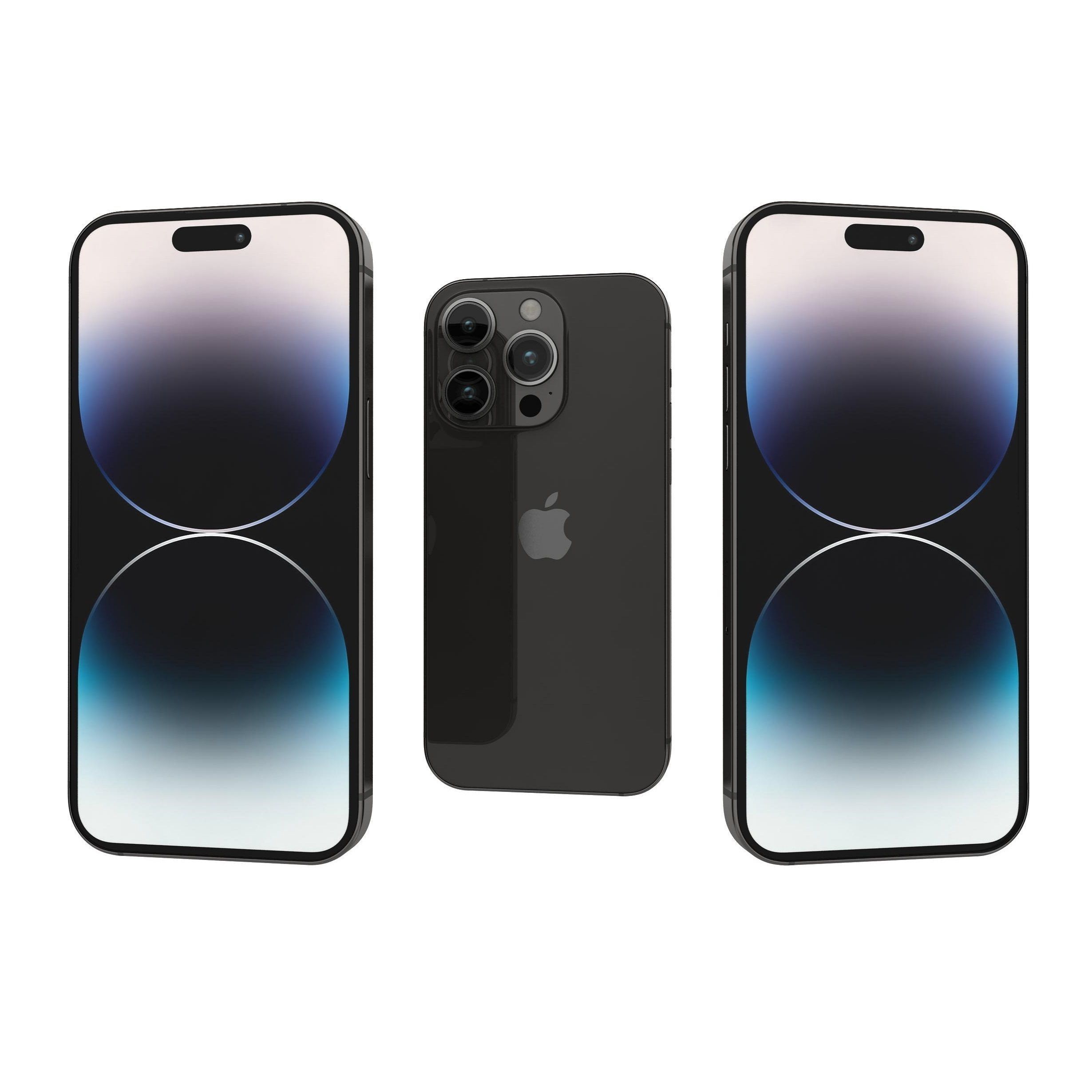 Apple iPhone 14 Pro Max All Colors Low-poly 3D model_11