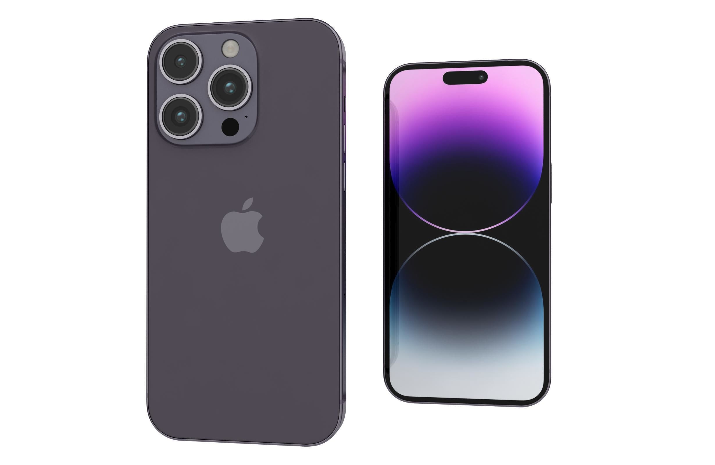 Apple iPhone 14 Pro Max All Colors Low-poly 3D model_32