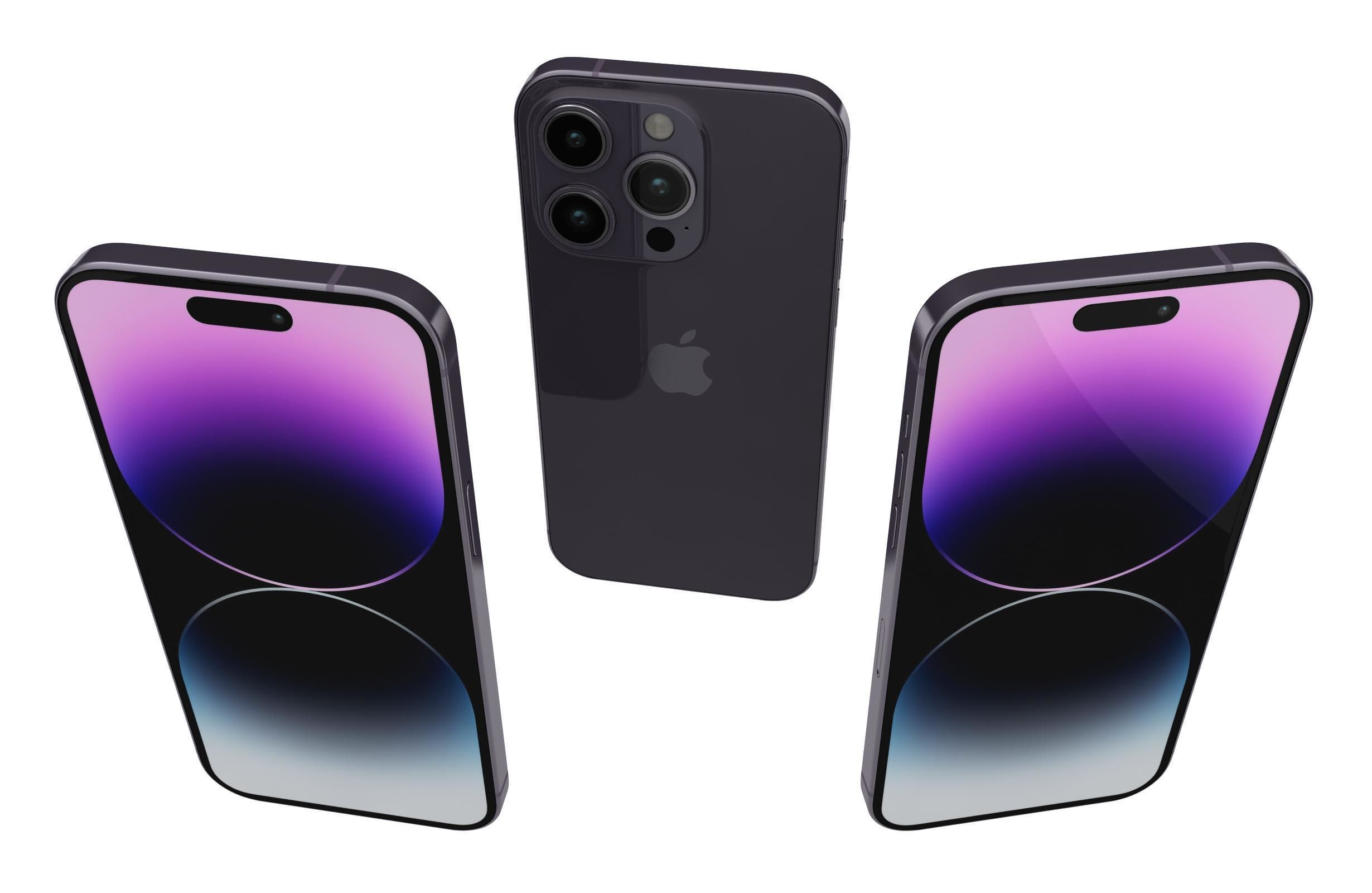 Apple iPhone 14 Pro Max All Colors Low-poly 3D model_24