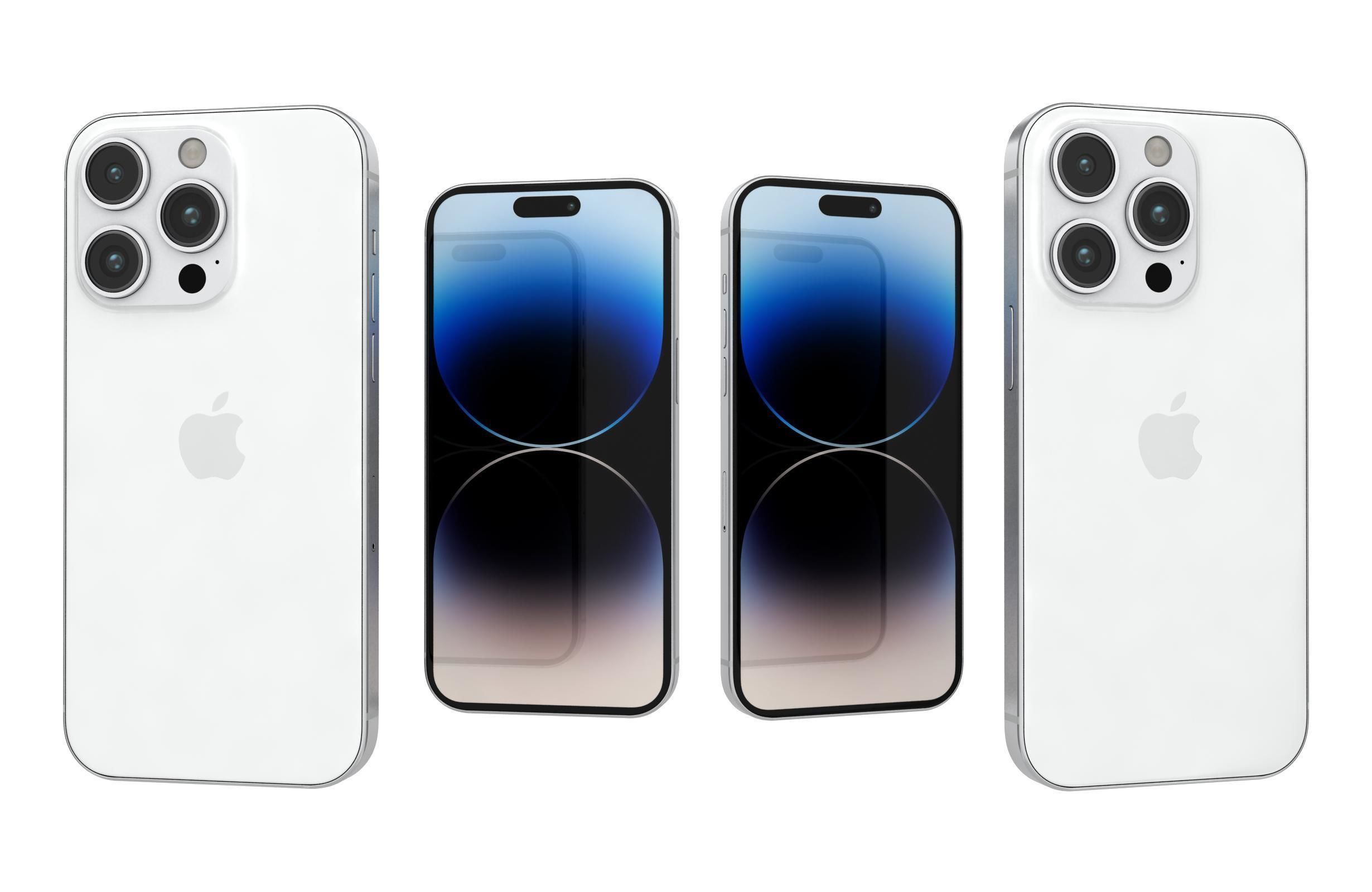 Apple iPhone 14 Pro Max All Colors Low-poly 3D model_2