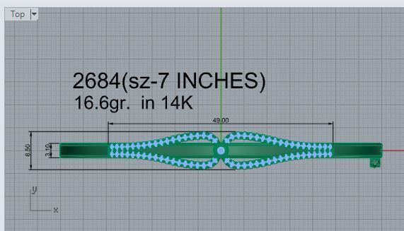 Exquisite Bracelet 2684 3D print model 3D print model_4